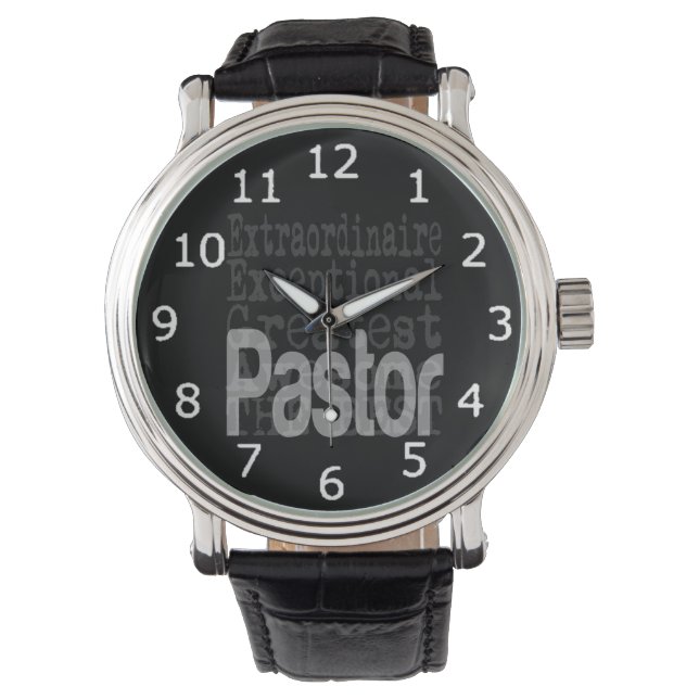 pastor extraordinaire horloge (Voorkant)