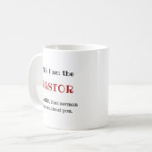 Pastor Funny Gift Mug Jeunes Pasteur Appréciation (Devant gauche)