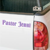 pastor Jenni4 Bumpersticker (Op Truck)