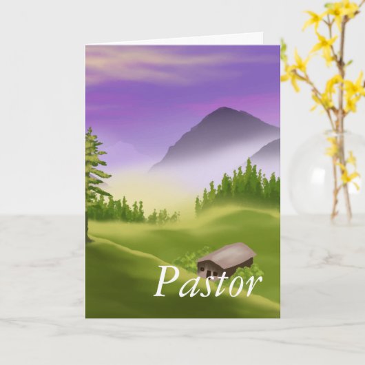 pastor kaart (Gele Bloem)