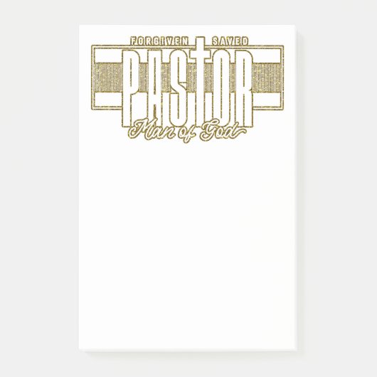 Pastor Man Of God Post-It Notes (Devant)