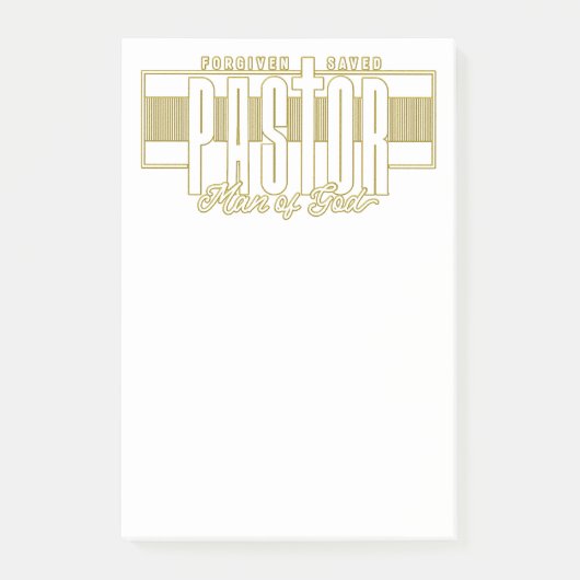 Pastor Man Of God Post-It Notes (Devant)