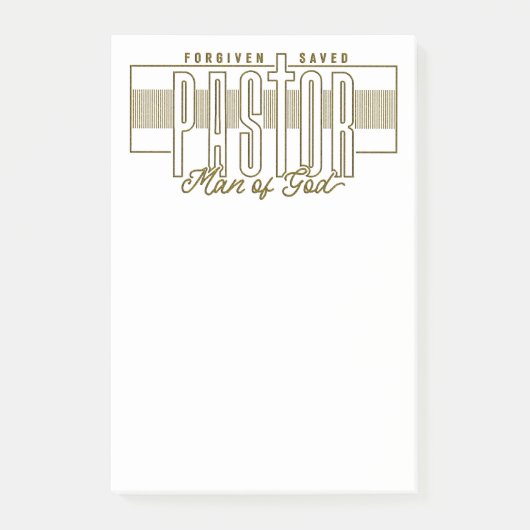 Pastor Man Of God Post-It Notes (Devant)