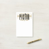 Pastor Man Of God Post-It Notes (Sur un bureau)