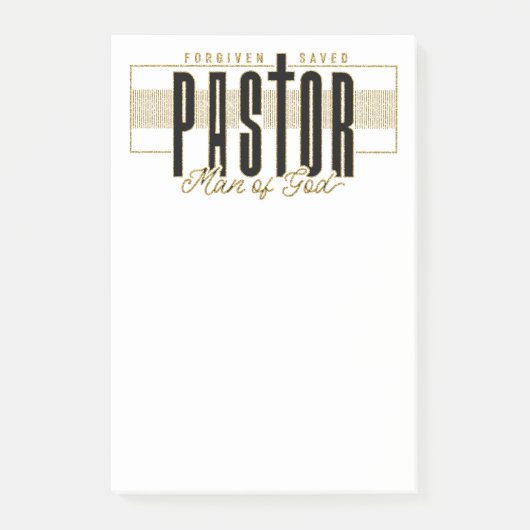 Pastor Man Of God Post-It Notes (Devant)