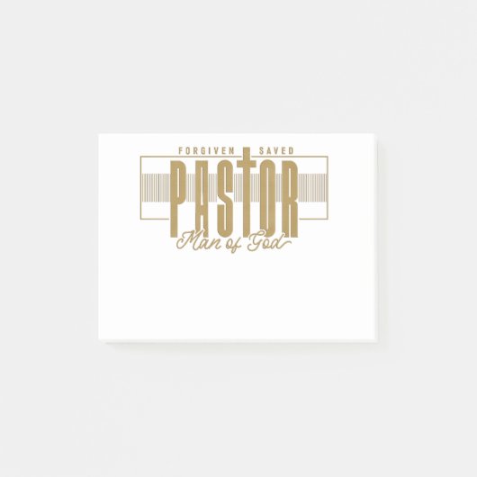 Pastor Man of God Post-it Notes (Voorkant)