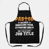 pastor omdat Hardcore duivel stomping Ninja is_t Schort (Voorkant)