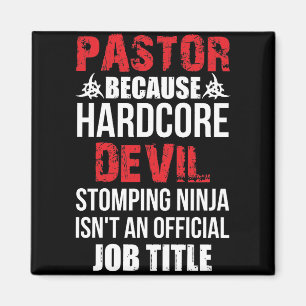 Pastor omdat Hardcore duivel stomping Ninja Magneet