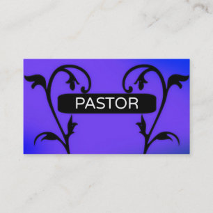 Pastor Paarse Teken Visitekaartje
