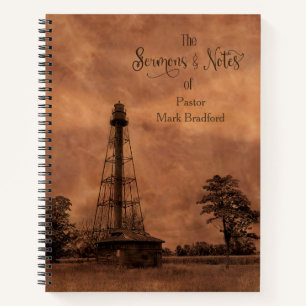 Pastor Sermons and Notes Old Lighthouse Hardcover Notitieboek