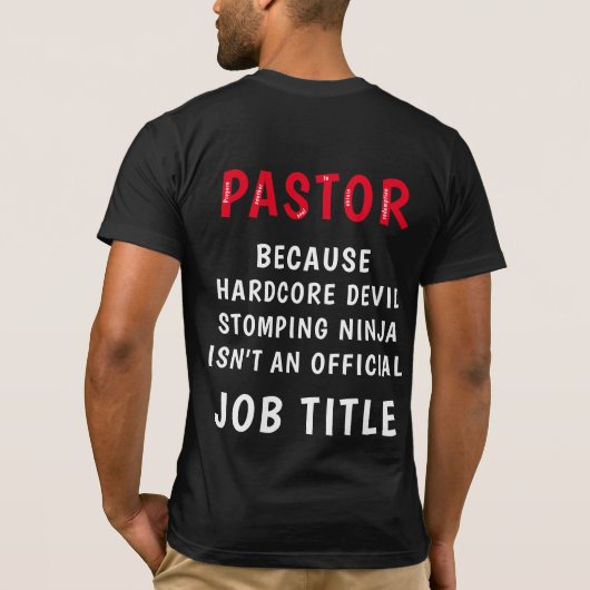 pastor t-shirt (Achterkant)