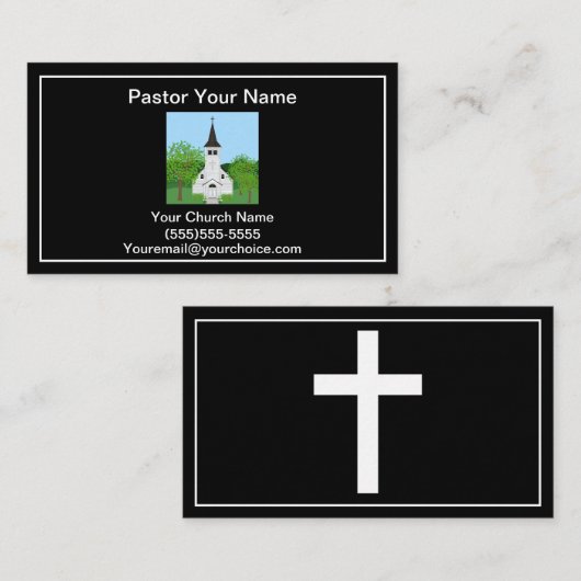 pastor visitekaartje (Voorkant / Achterkant)