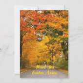 Pastor Waardering Herfst Scène Platte Kaart (Voorkant)