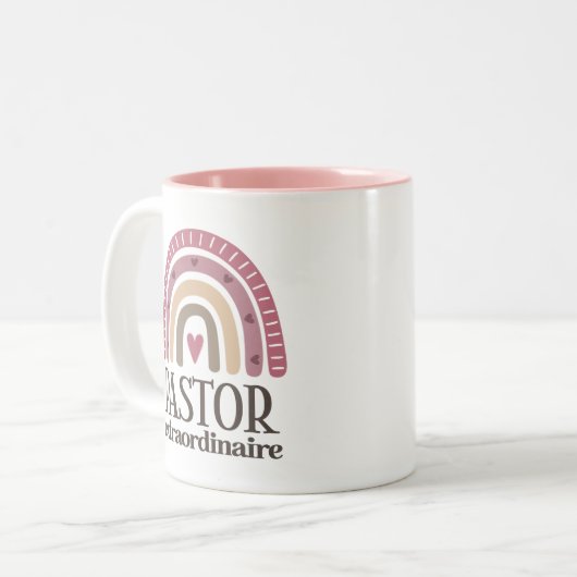 Pastor-waardering Tweekleurige Koffiemok (Voorkant links)
