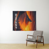 Pastoraal berglandschap bij zonsondergang wandkleed (In Situ (horizontaal))