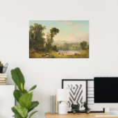 Pastoraal landschap - Asher Durand Fine Art Poster (Thuiskantoor)