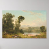 Pastoraal landschap - Asher Durand Fine Art Poster (Voorkant)