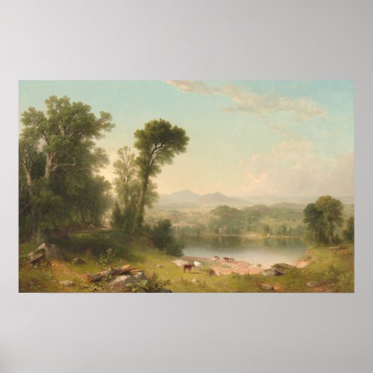 Pastoraal landschap - Asher Durand Fine Art Poster (Voorkant)