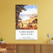 Pastoral Scene Man en Dog British Railways Canvas Afdruk (Insitu (Woonkamer))