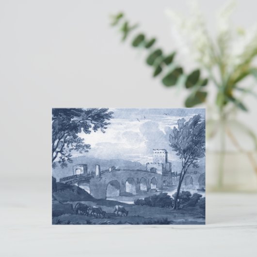 Pastoral Toile - Bridge Briefkaart (Staand voorkant)