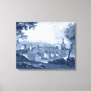 Pastoral Toile - Bridge Canvas Afdruk
