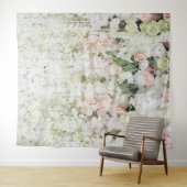 Pastorale bloemenguirlande trouwrequisiet wandkleed (In Situ (horizontaal))