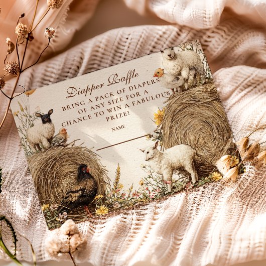 Pastorale Countryside Barn Diapper Raffle Informatiekaartje