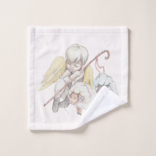 Pastorale des agneaux (Gant de toilette)