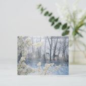 Pastorale Natuur in de winter Briefkaart (Staand voorkant)