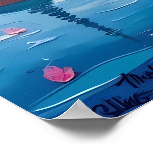 Pastorale pagode scene poster (Hoek)