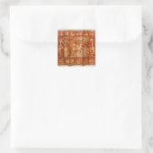 Pastorale scène, vierkante sticker (Tas)