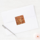 Pastorale scène, vierkante sticker (Envelop)