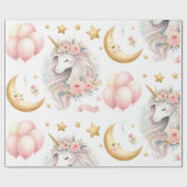 pastorie-eenhoorn cadeaupapier (Vlak)