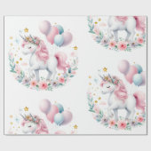 pastorie-eenhoorn cadeaupapier (Vlak)