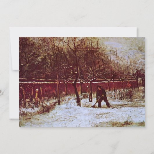 Pastorie tuin in Nuenen door Vincent van Gogh (Voorkant)