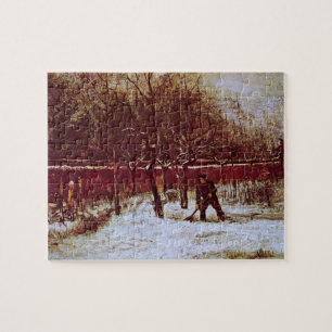 Pastorie tuin in Nuenen door Vincent van Gogh Legpuzzel