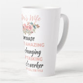 Pastor's Wife Because Super Amazing LifeChanging b Latte Mok (Rechterhoek)