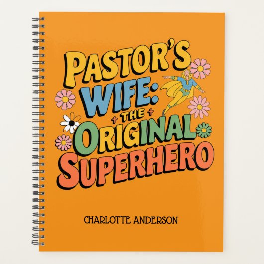 ✝️Pastor's Wife Planner Appreciation Day Superhero (Voorkant)