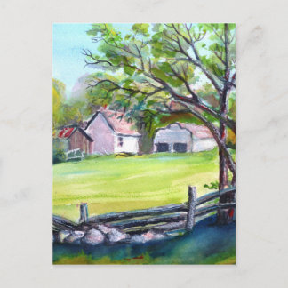 Pastraal uitzicht briefkaart