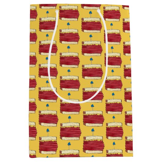 Pastrami op Rye NYC Kosher Joodse Deli Sandwich Medium Cadeauzakje (Voorkant)