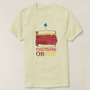 Pastrami op Rye NYC Kosher Joodse Deli Sandwich T-shirt