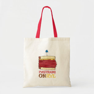Pastrami op Rye NYC Kosher Joodse Deli Sandwich Tote Bag