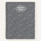 Pastry Bakeware Kitchen Util Fun Patroon Notitieboek (Voorkant)