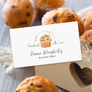 Pastry Chef Bakkerij Cupcake Chocolade Muffin Rust Visitekaartje