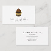Pastry Chef Chocolade Cupcake Baker Visitekaartje (Voorkant / Achterkant)