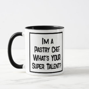 Pastry Chef Super Talent. Mok met twee toonkoffie