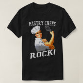 Pastry Chefs Rock Rosie Funny Pastry Chef T-shirt (Design voorkant)