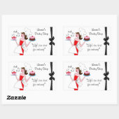 Pastry Diva-stickers Rechthoekige Sticker (Vel)
