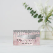 Pastry Knife | Achtergrond Bokeh Glitter Visitekaartje (Staand voorkant)