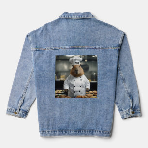 Pastry Prowess: de culinaire capibara Denim Jacket